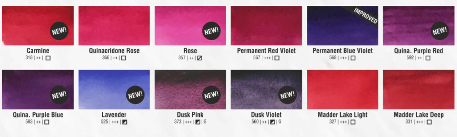 Pink and Violets odtiene